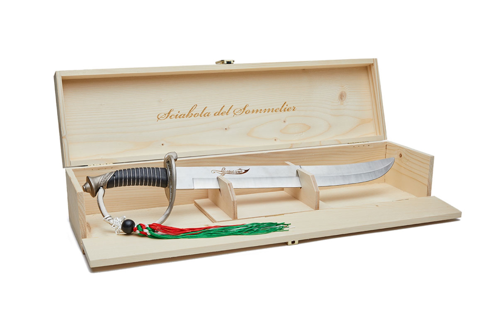 Sommelier Steel Saber with Wood Box